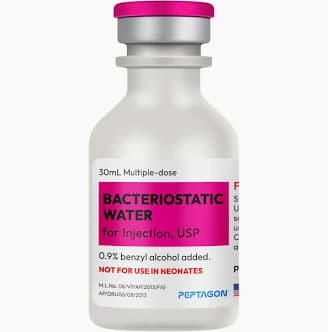30 milliliter vial of Hospira bacteriostatic water